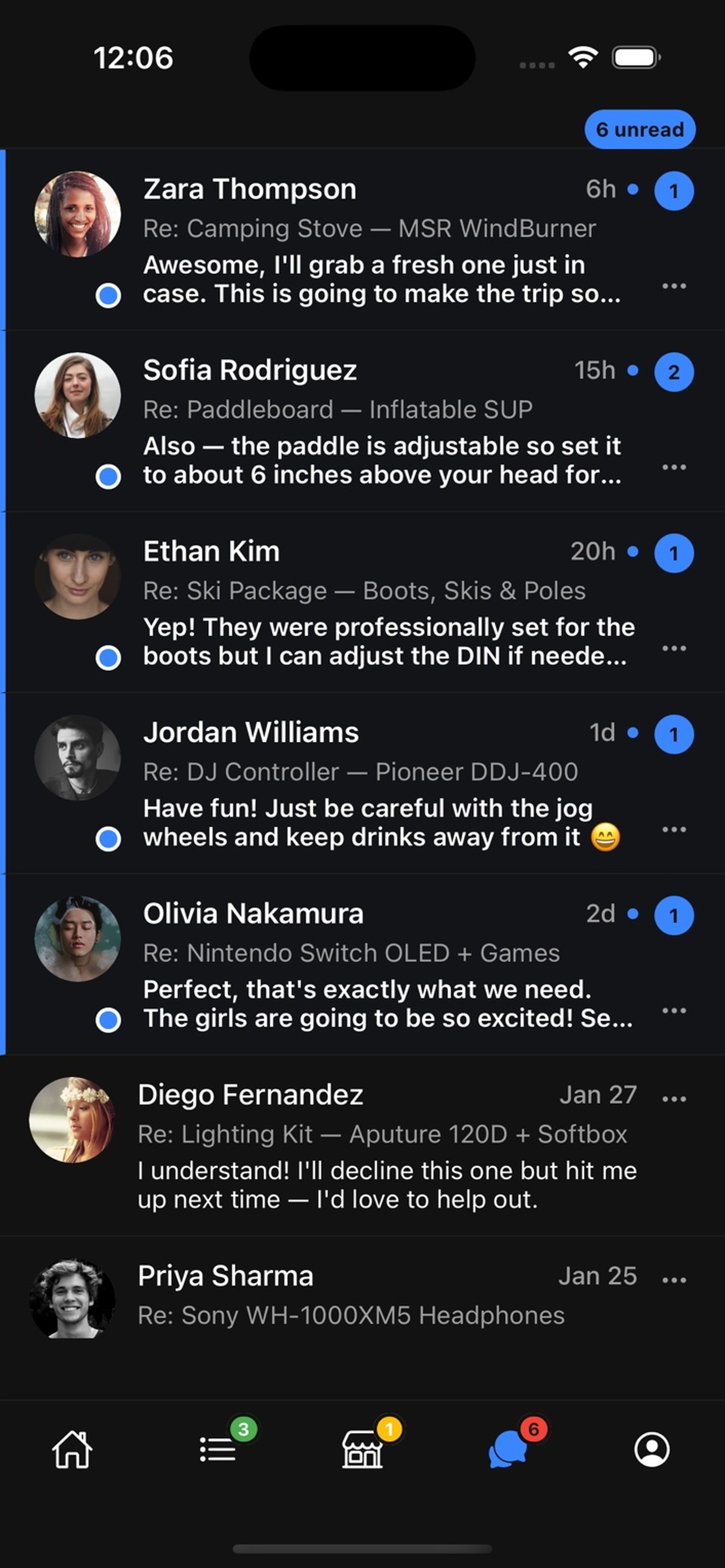 Real-time messaging with renters and owners